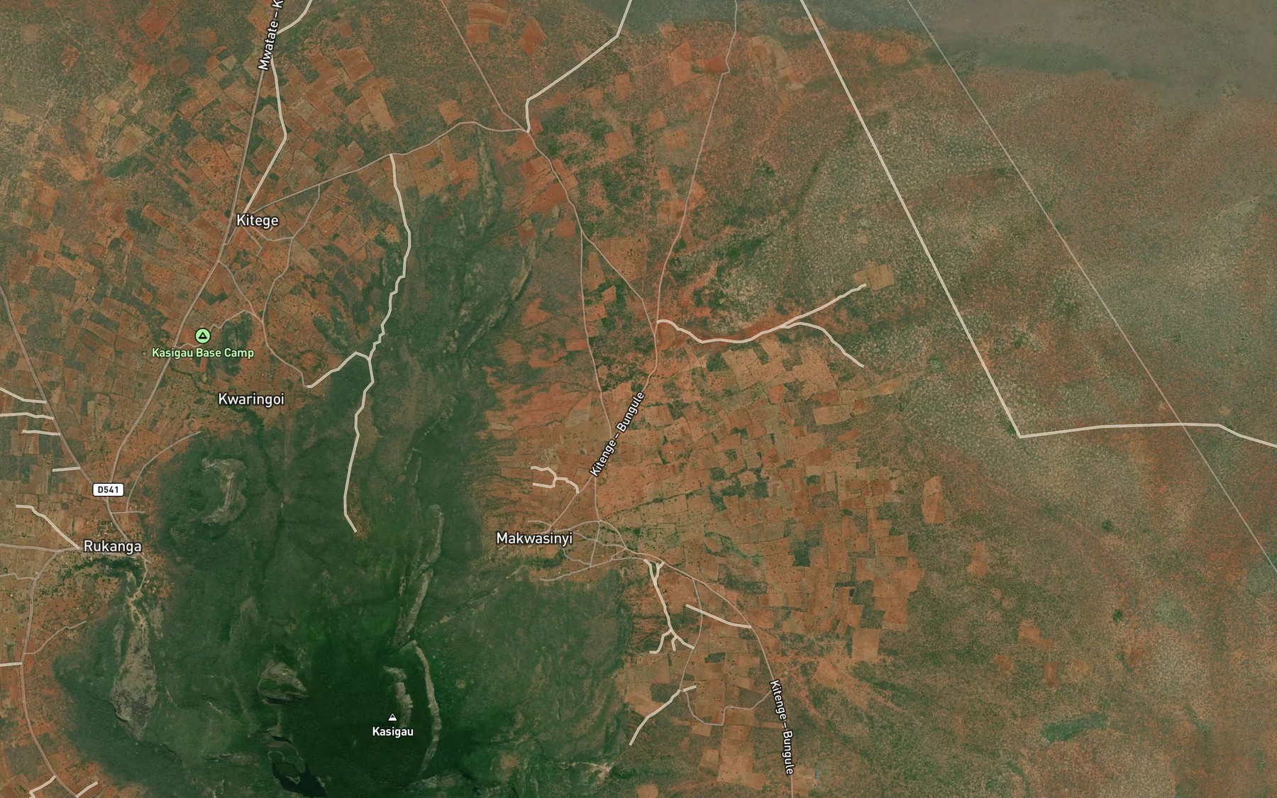 Satellite map of the Makoma