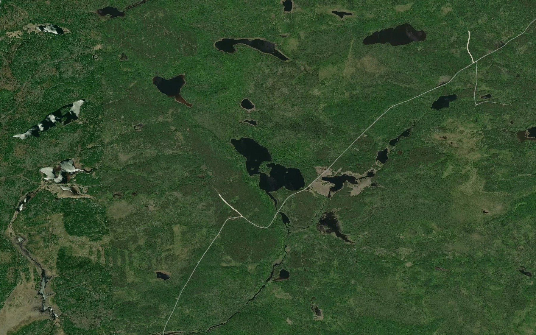 Satellite map of the Bigamy Lake