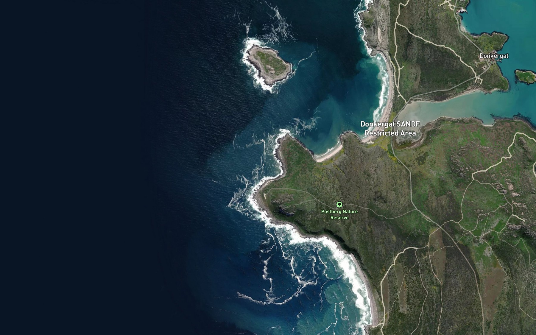 Satellite map of the Stormbaai
