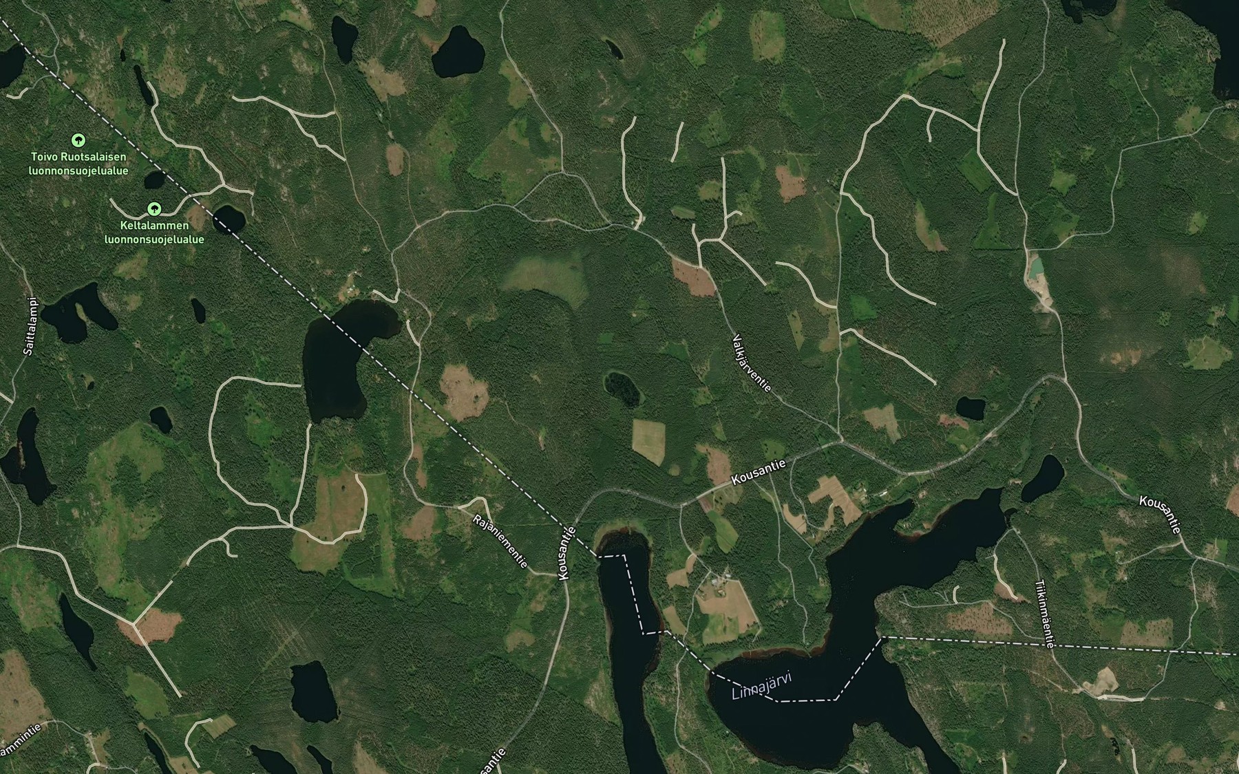 Satellite map of the Mustlampi