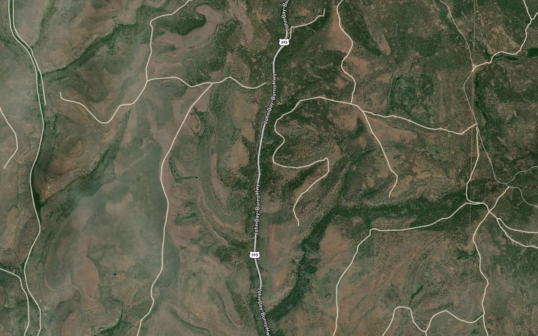 Satellite map of the Baker Spring