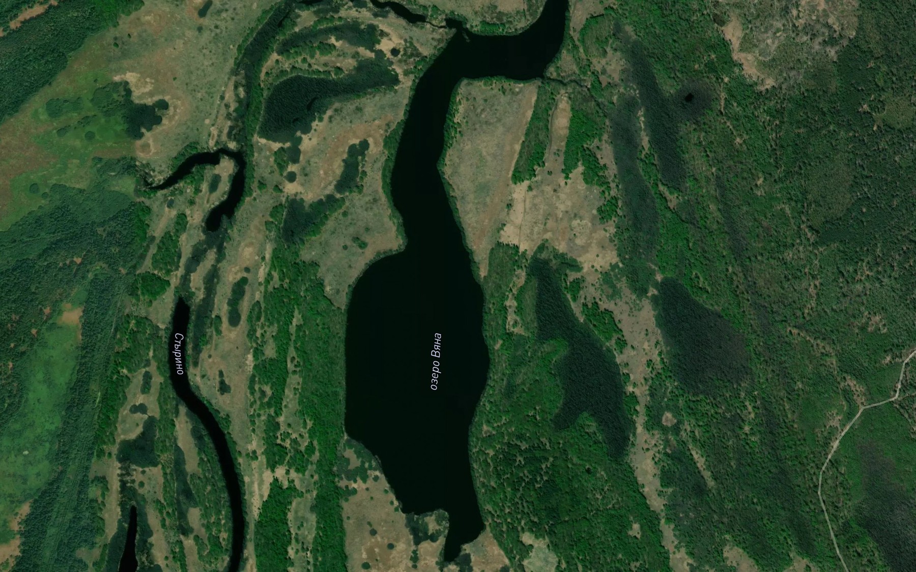 Satellite map of the Ozero Vyana