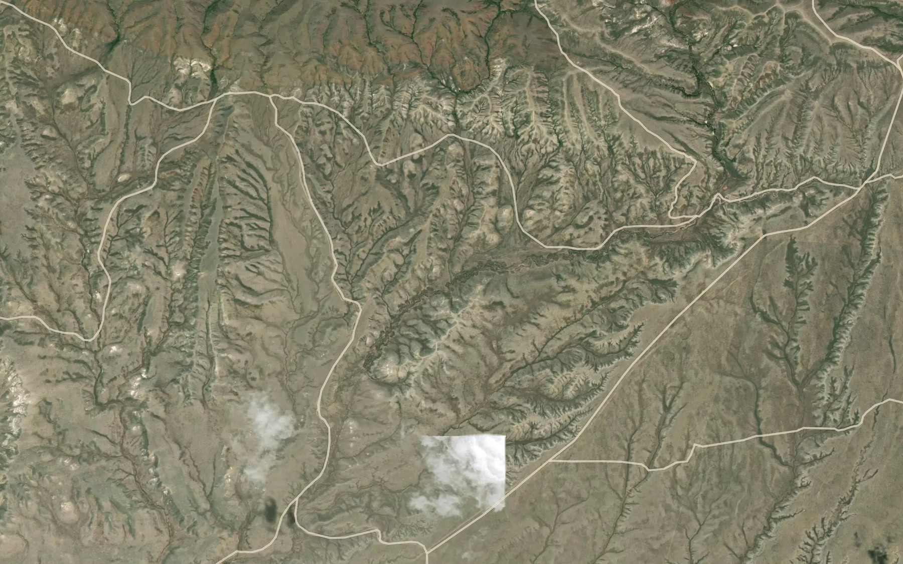 Satellite map of the Little Cottonwood Creek