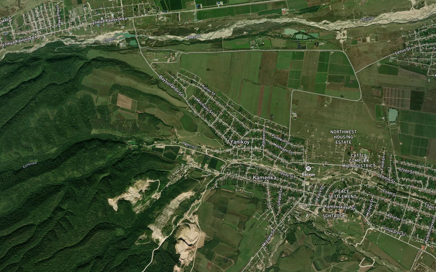 Satellite map of the Khamotyk