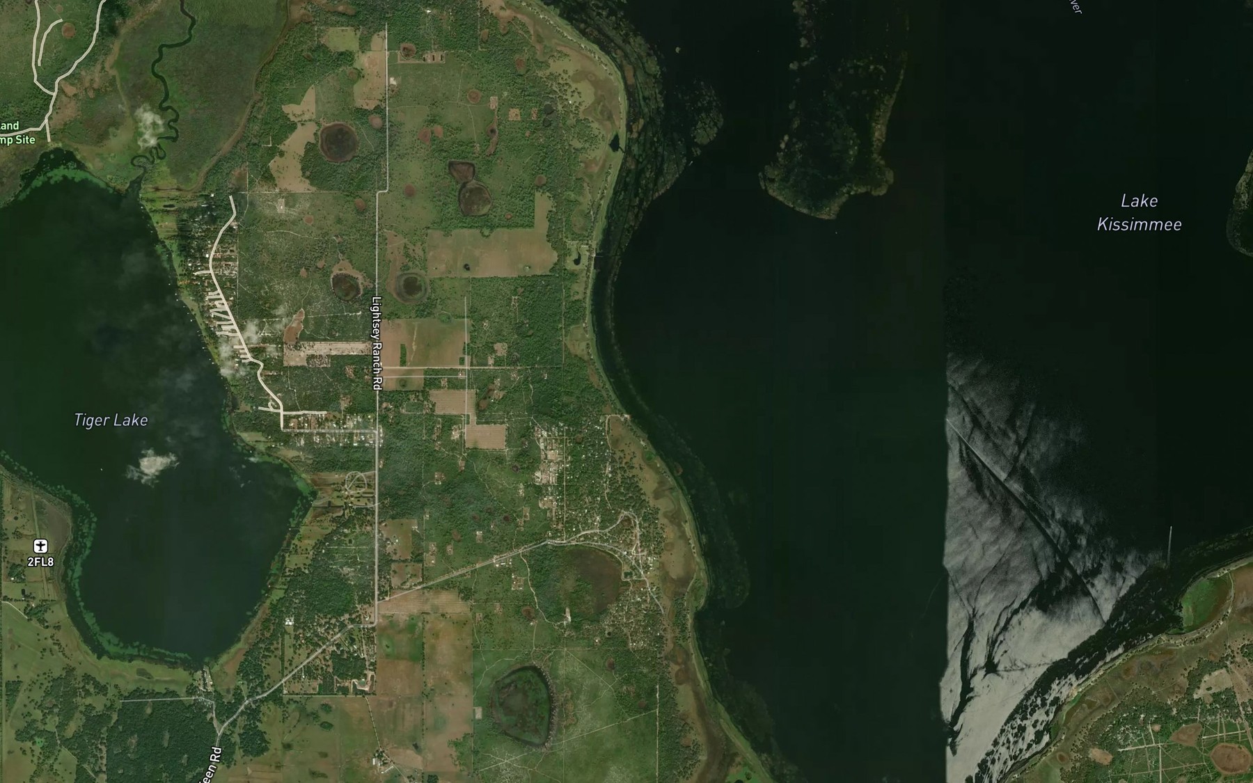 Satellite map of the North River Ranch Ramp