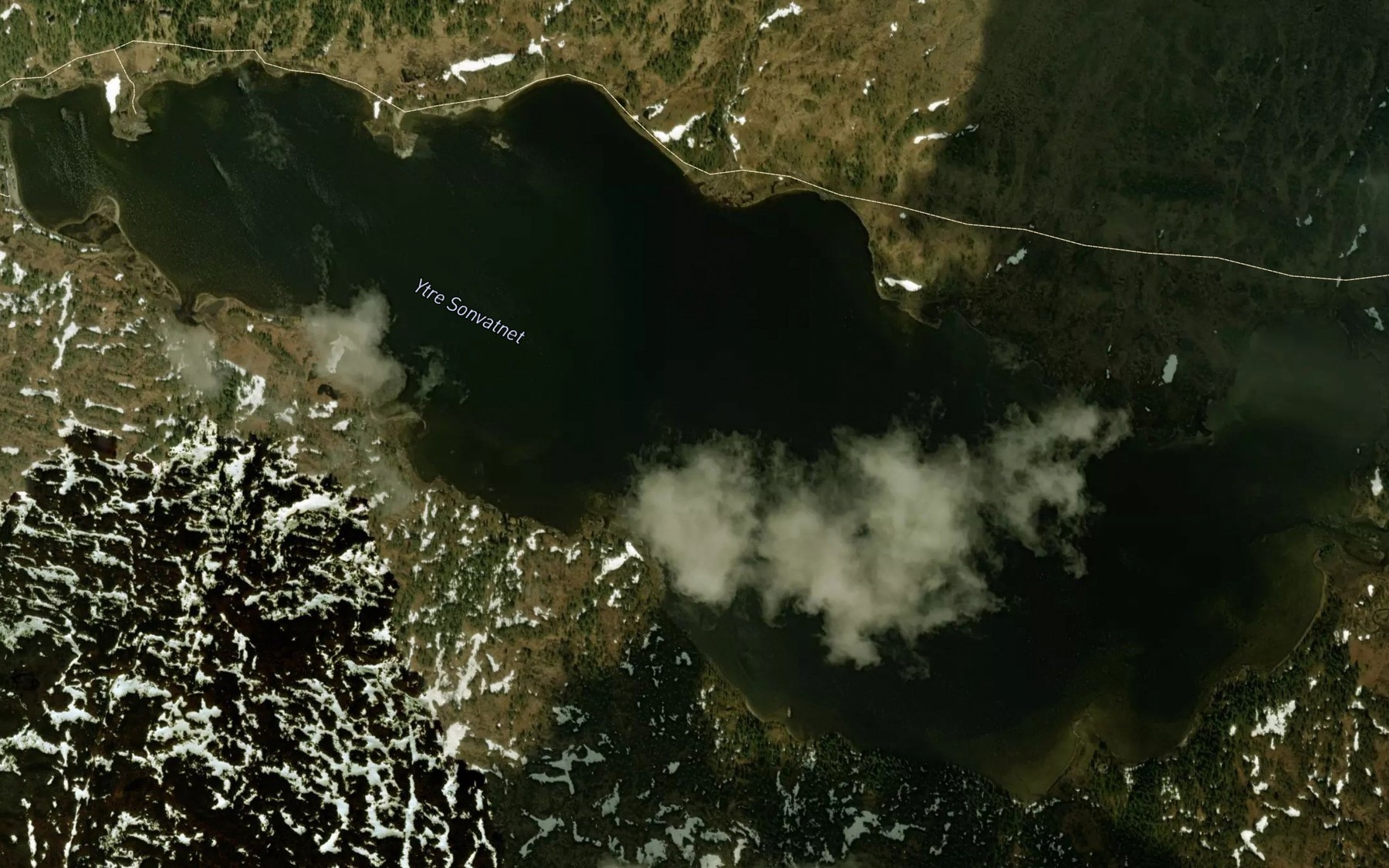 Satellite map of the Vestre Sonvatnet