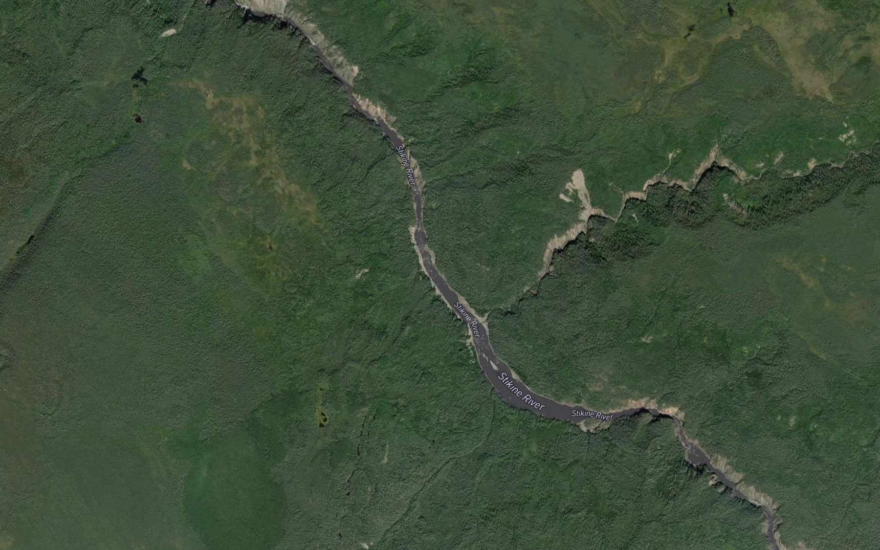 Satellite map of the Latham Creek