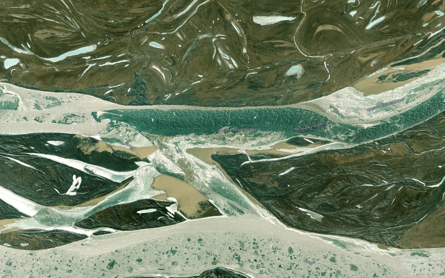 Satellite map of the Protoka Kalistratova
