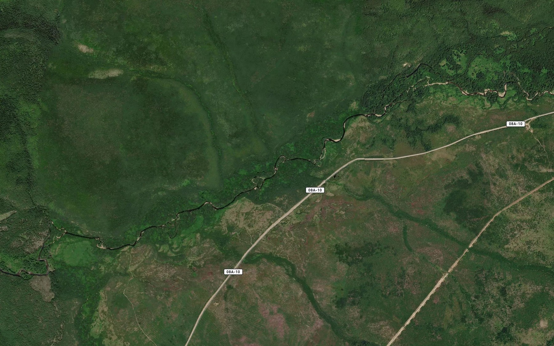 Satellite map of the Marakayeva