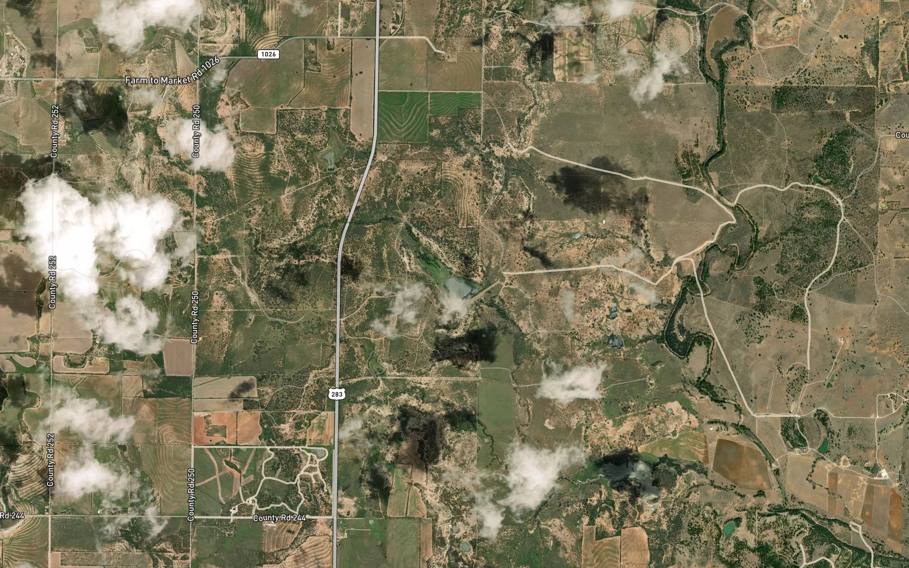 Satellite map of the Soil Conservation Service Site 19 Reservoir