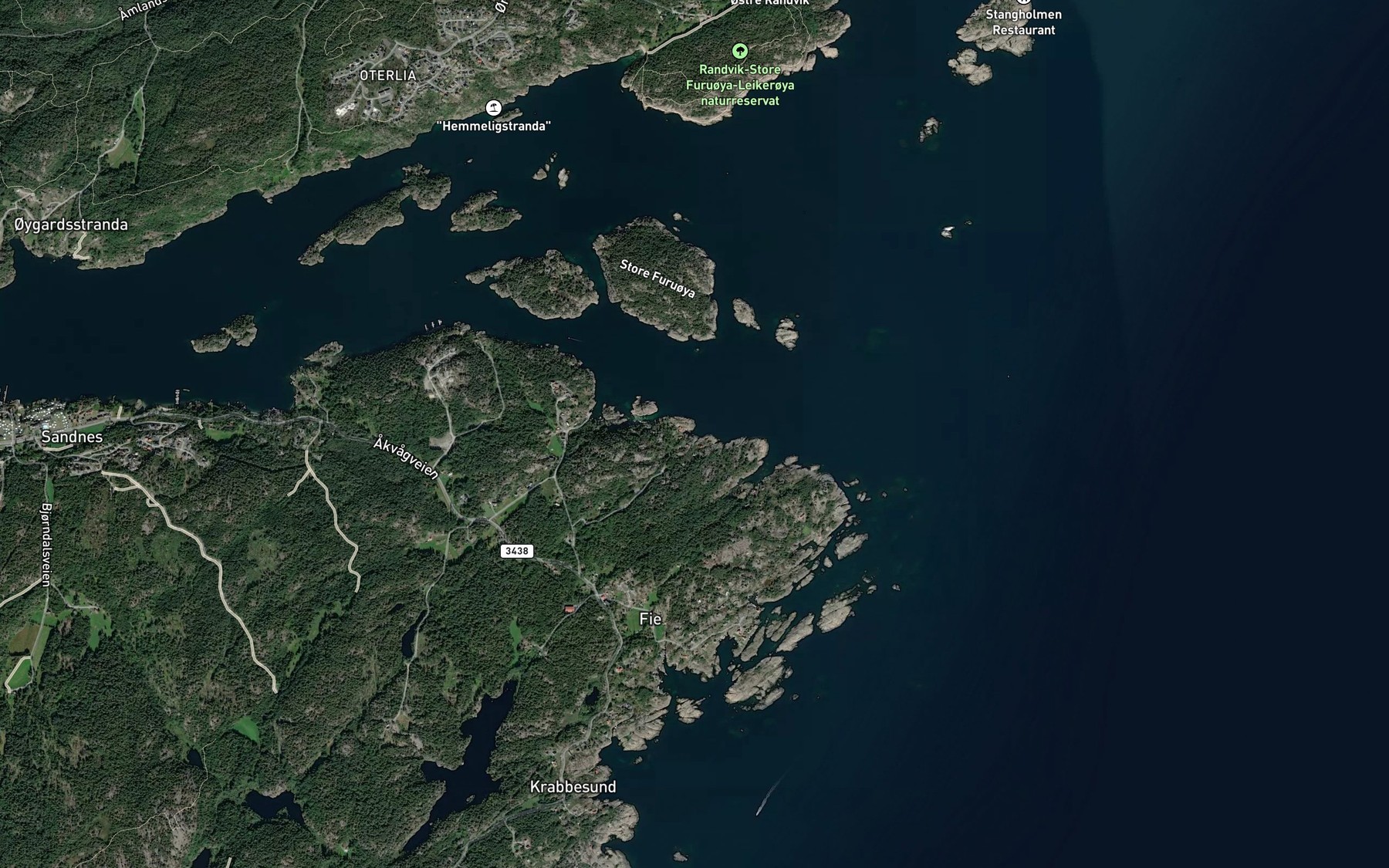 Satellite map of the Brennvika