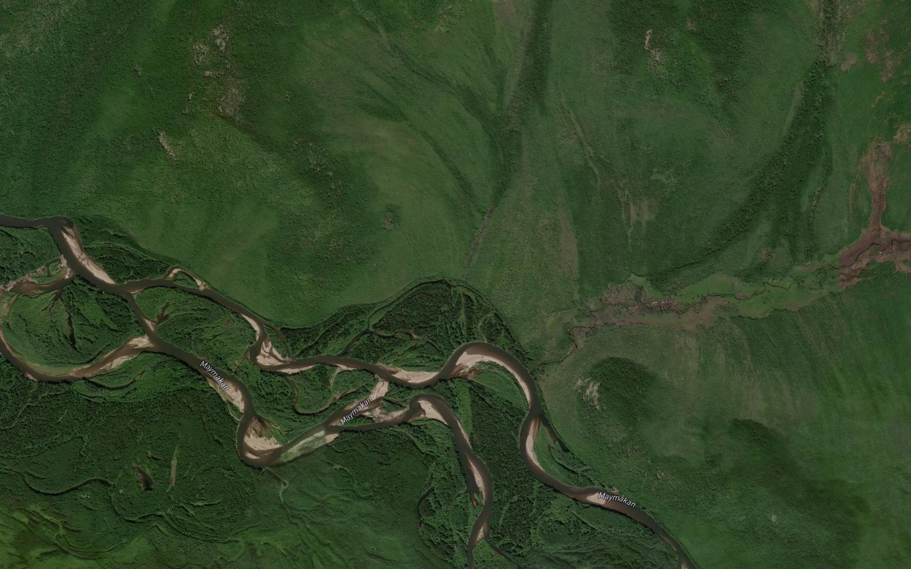 Satellite map of the Yuzhnyy