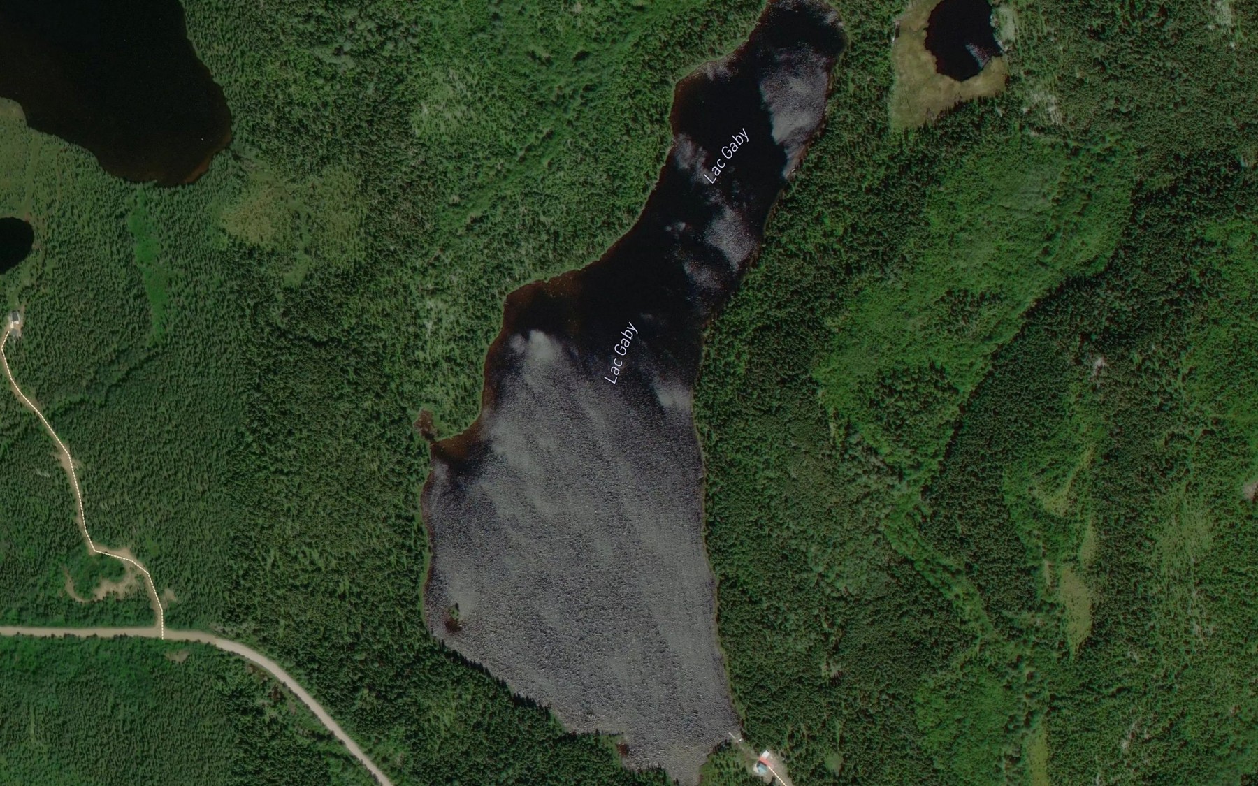 Satellite map of the Lac Gaby