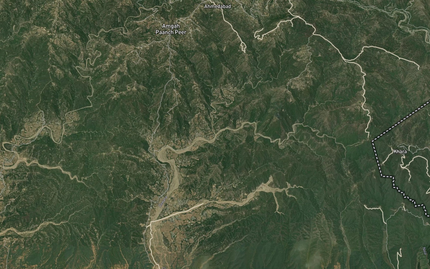 Satellite map of the Kian Nala