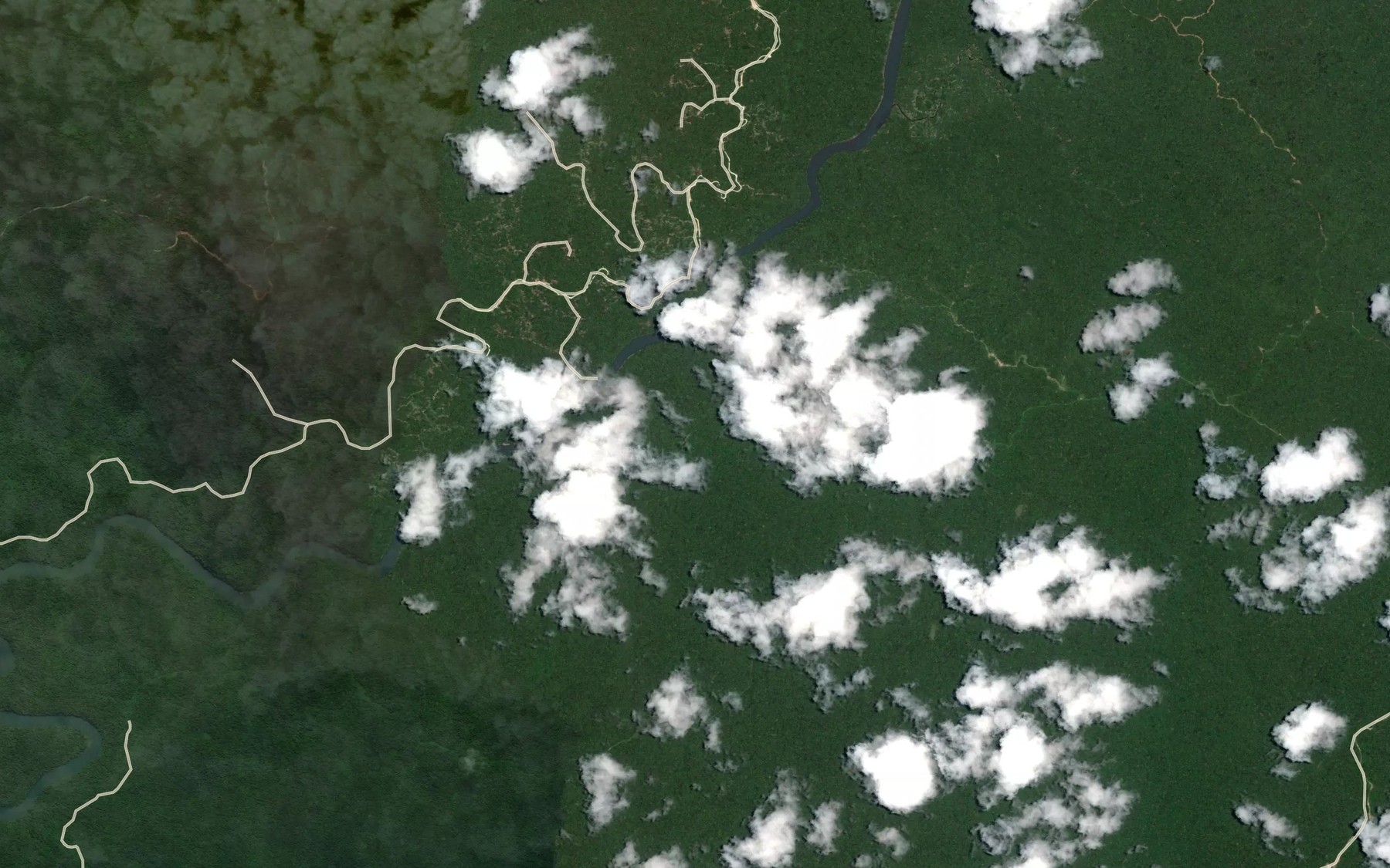Satellite map of the Riri Creek