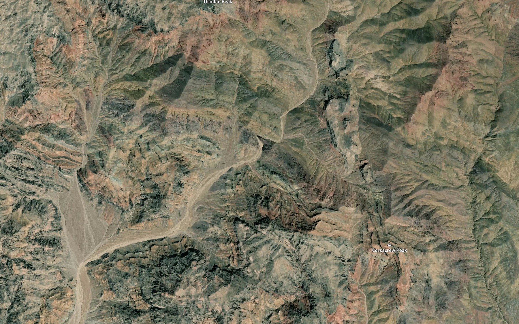 Satellite map of the Lostman Spring