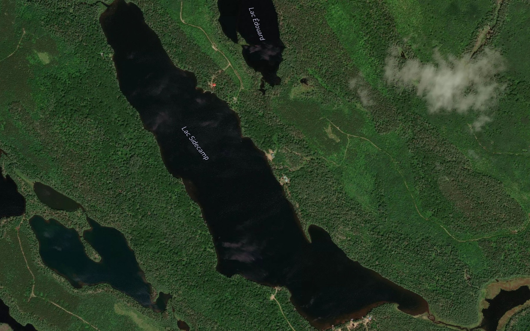 Satellite map of the Lac Sidecamp