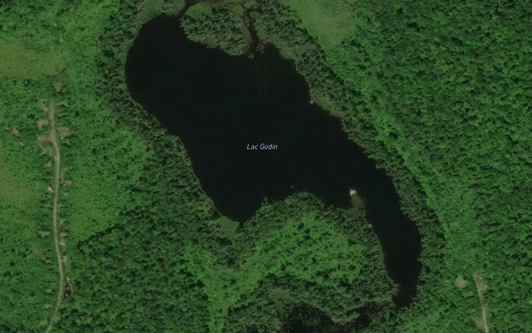 Satellite map of the Lac Godin