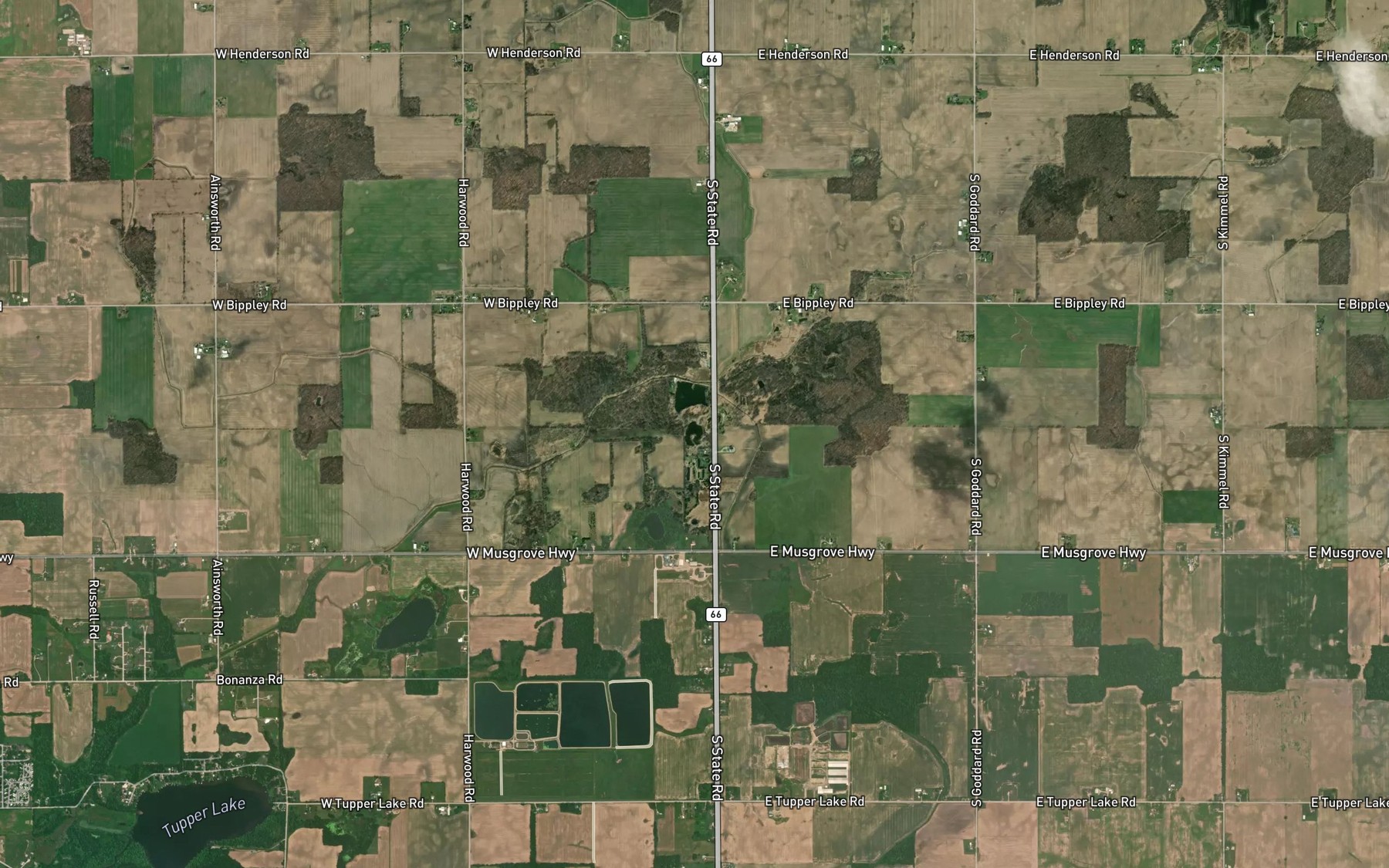 Satellite map of the Mini Lake