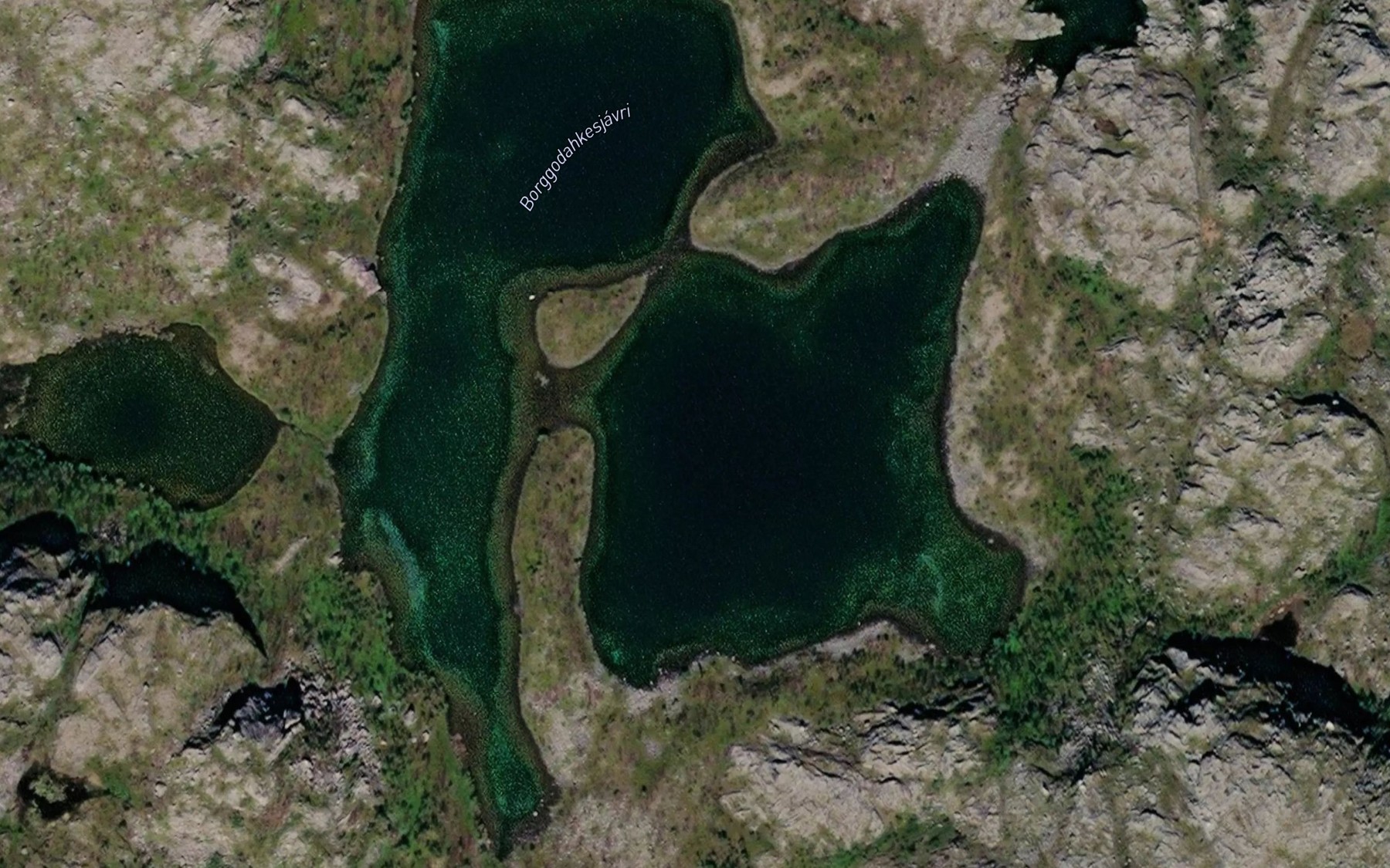 Satellite map of the Bargudakkesjavri