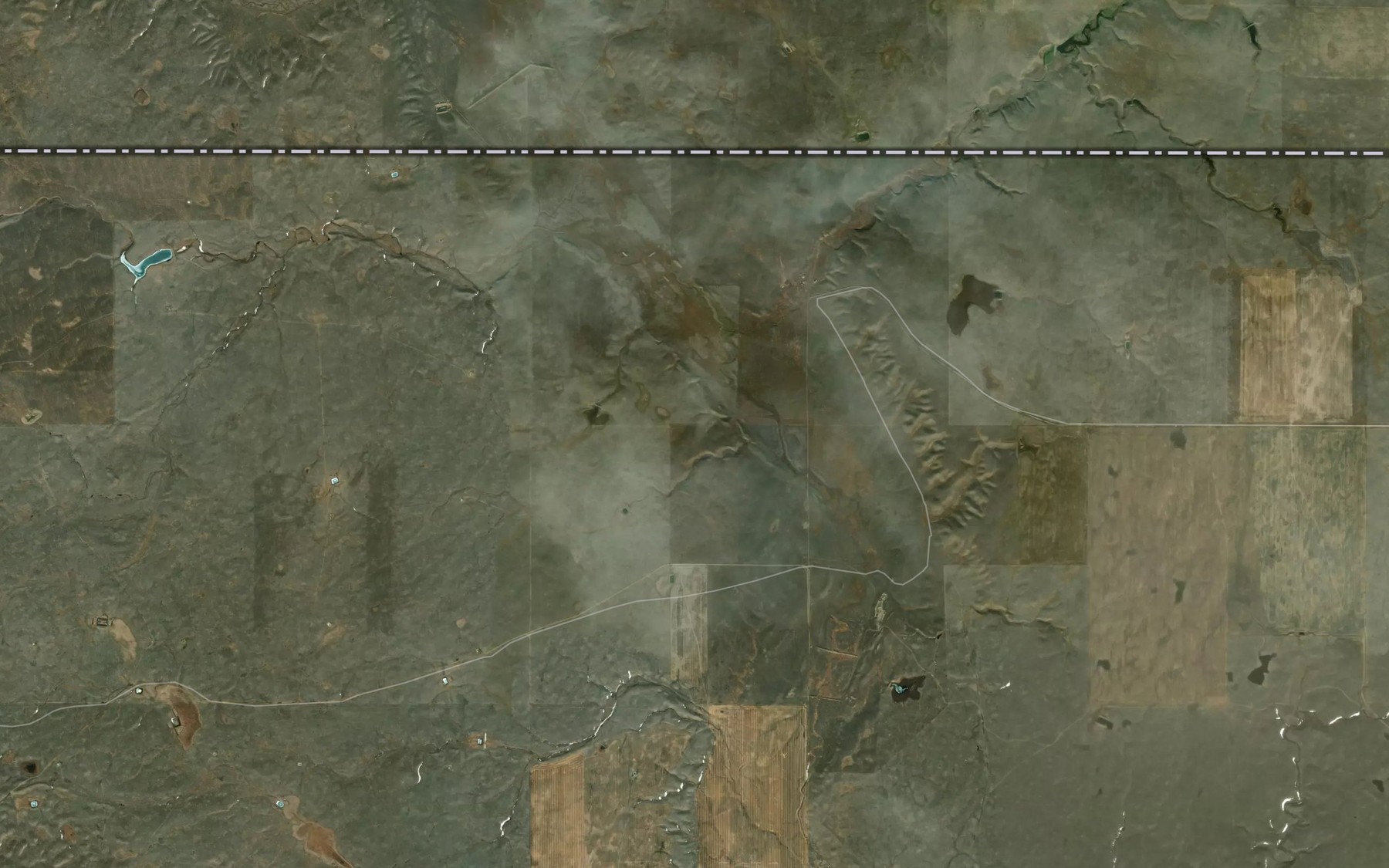 Satellite map of the Palea Reservoir