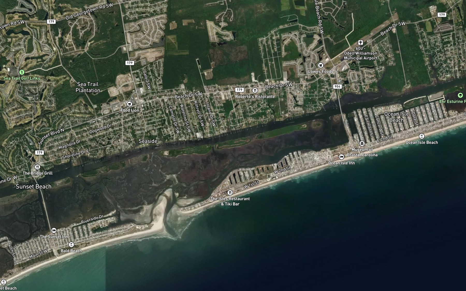 Satellite map of the Gold Mine Creek