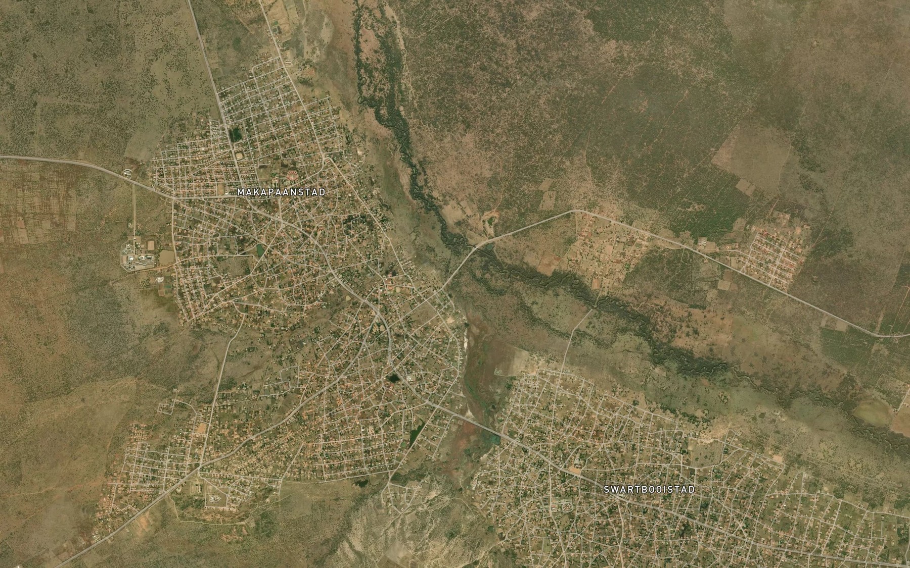 Satellite map of the Mojitla