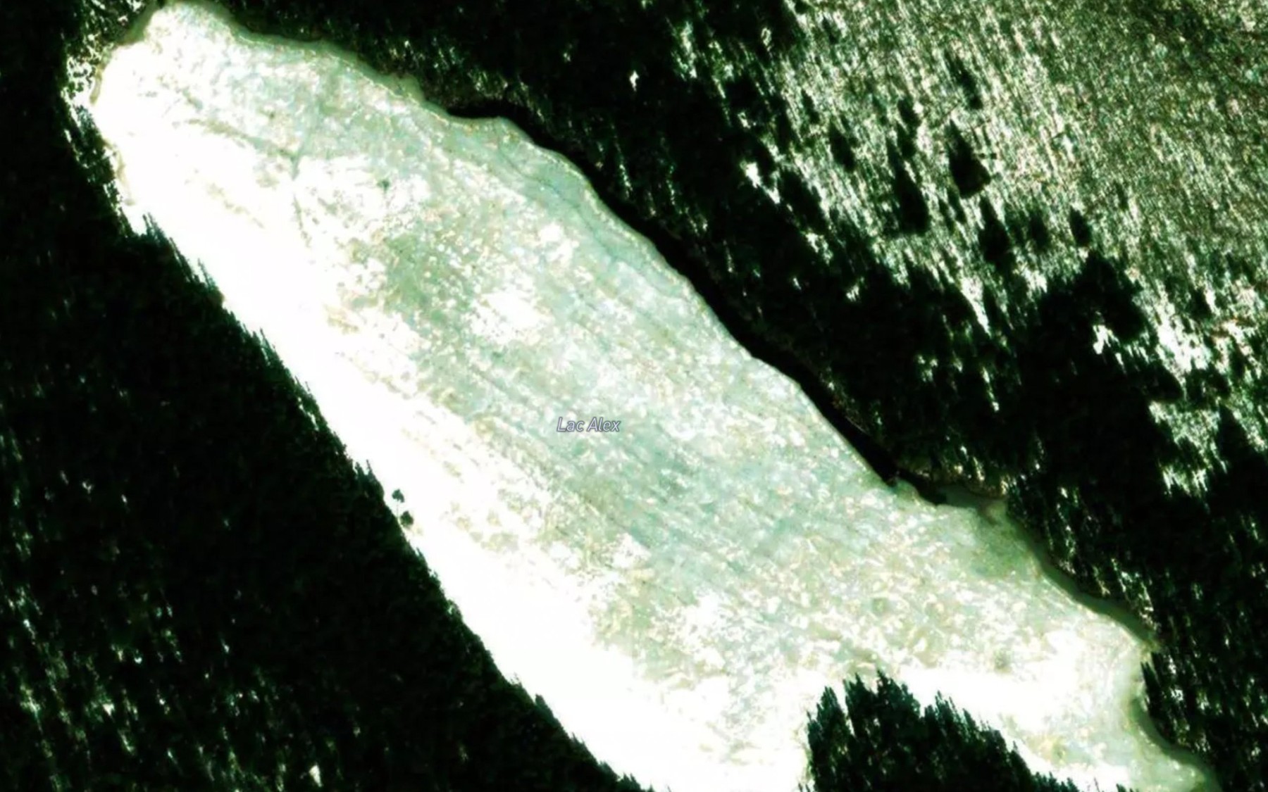 Satellite map of the Lac Alex