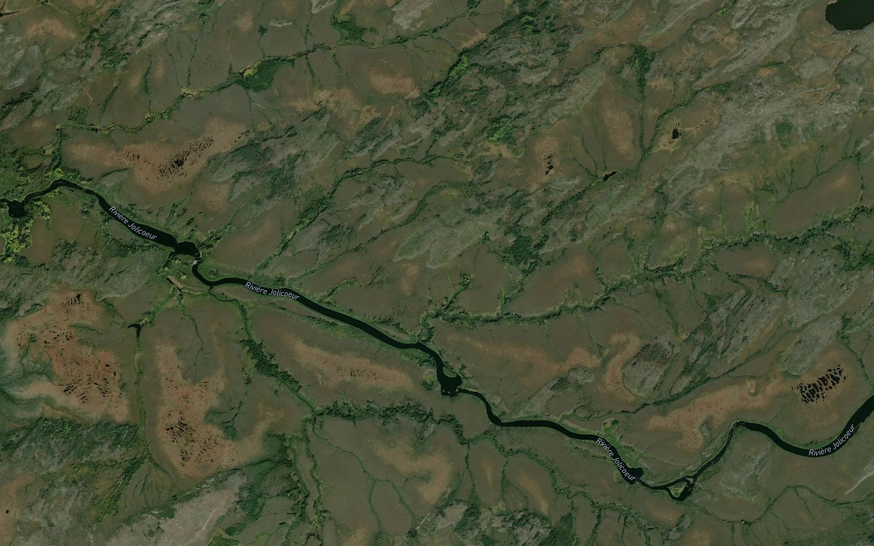 Satellite map of the Ruisseau Kapimichistach