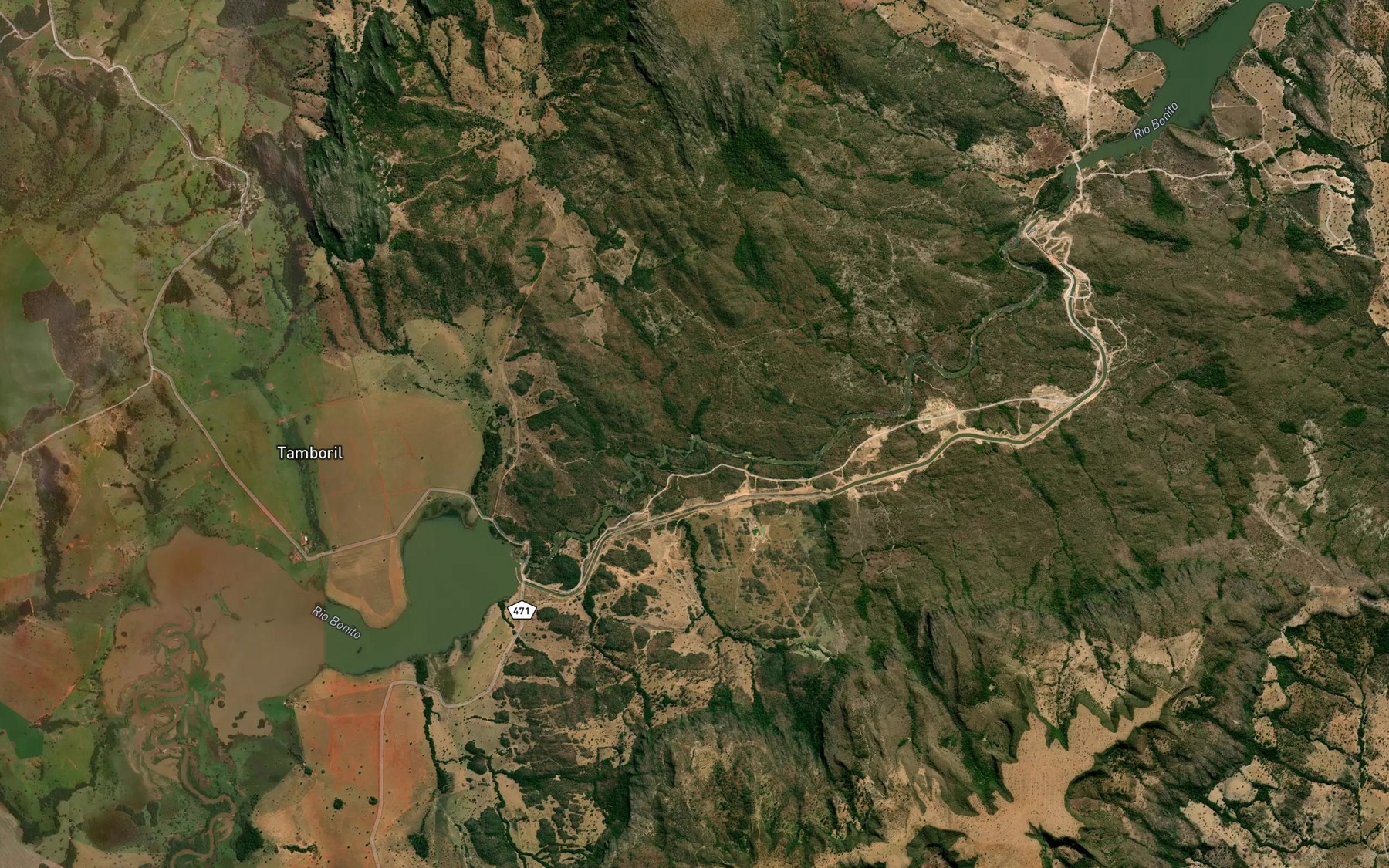 Satellite map of the Corrego do Cocho