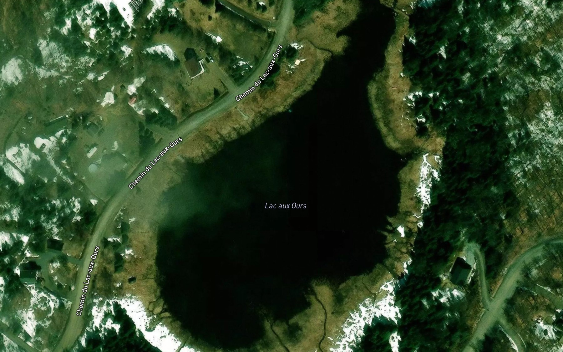 Satellite map of the Lac aux Ours