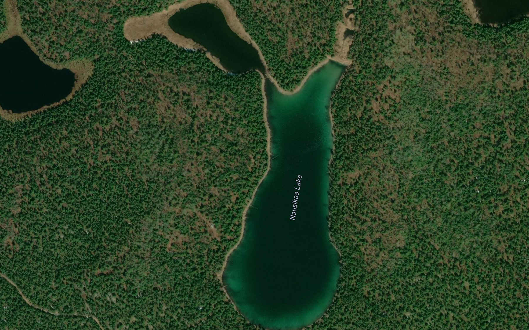 Satellite map of the Nausikaa Lake