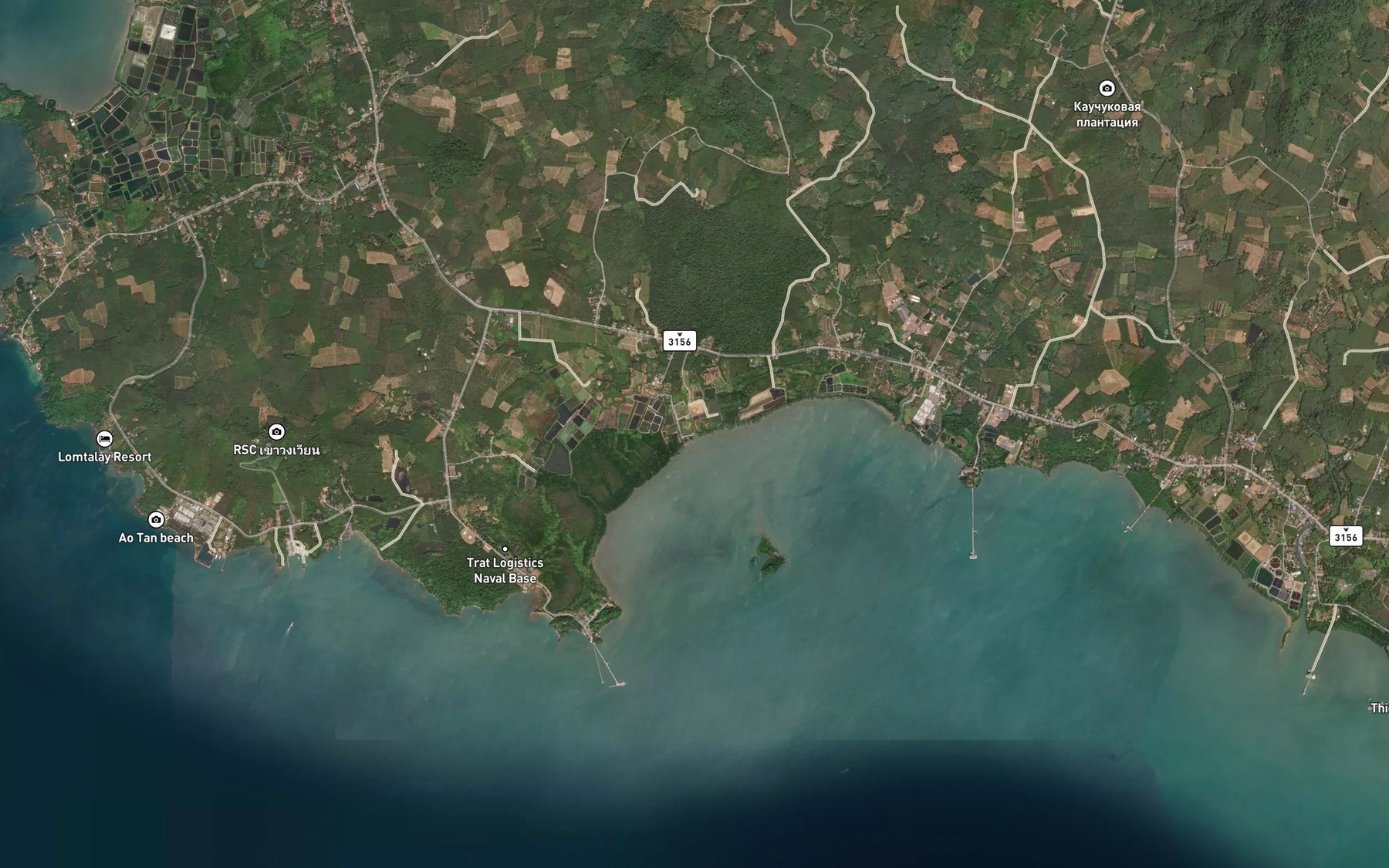 Satellite map of the Khlong Kan Tong