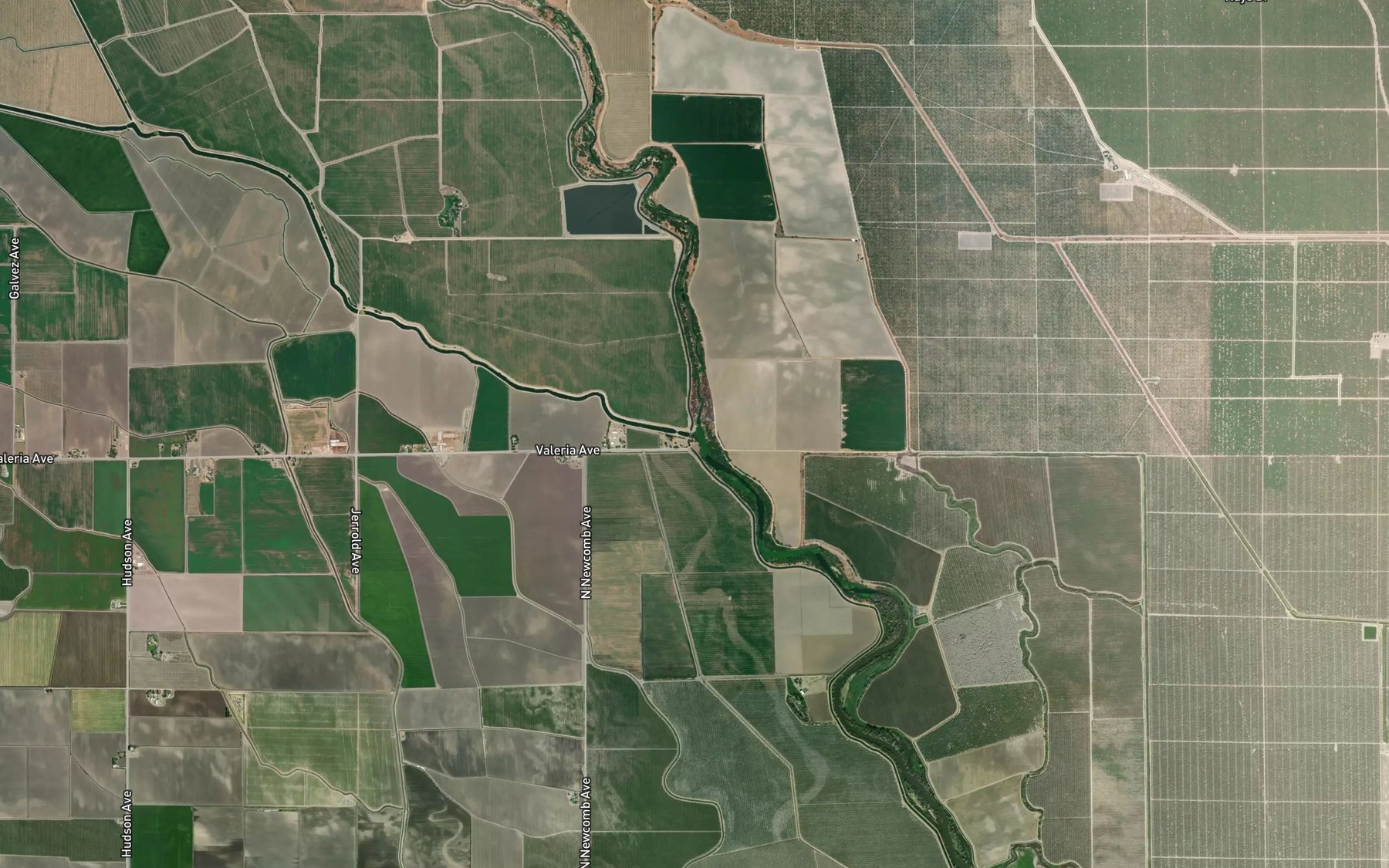 Satellite map of the Arroyo Canal