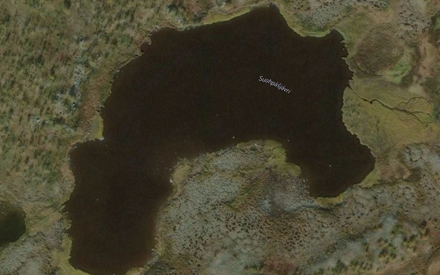 Satellite map of the Suoppasjavri