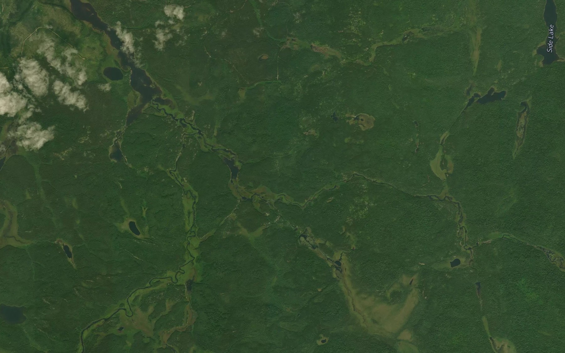 Satellite map of the Kennedy Creek