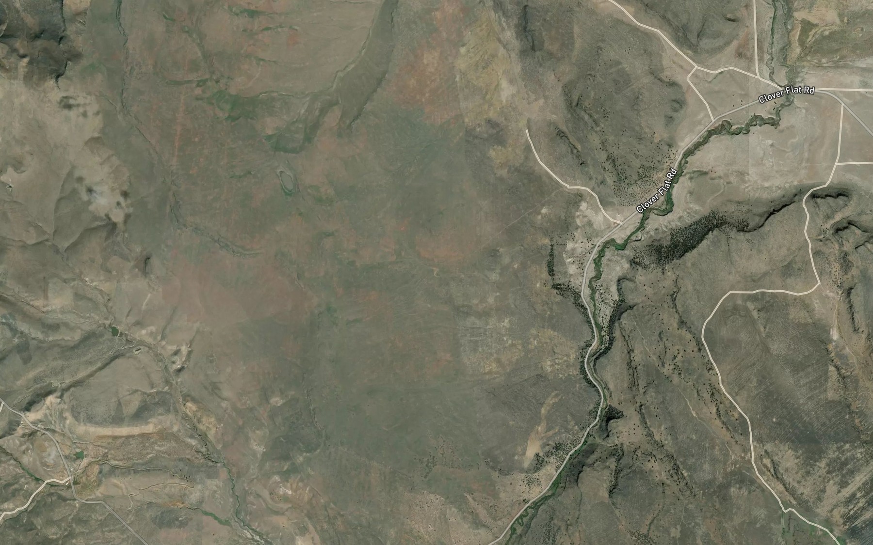 Satellite map of the Red Knoll Reservoir