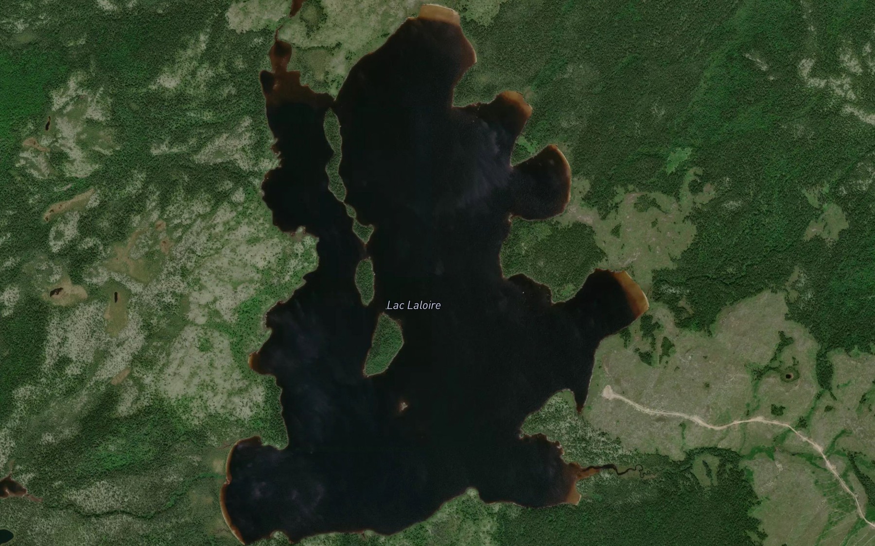 Satellite map of the Lac Laloire