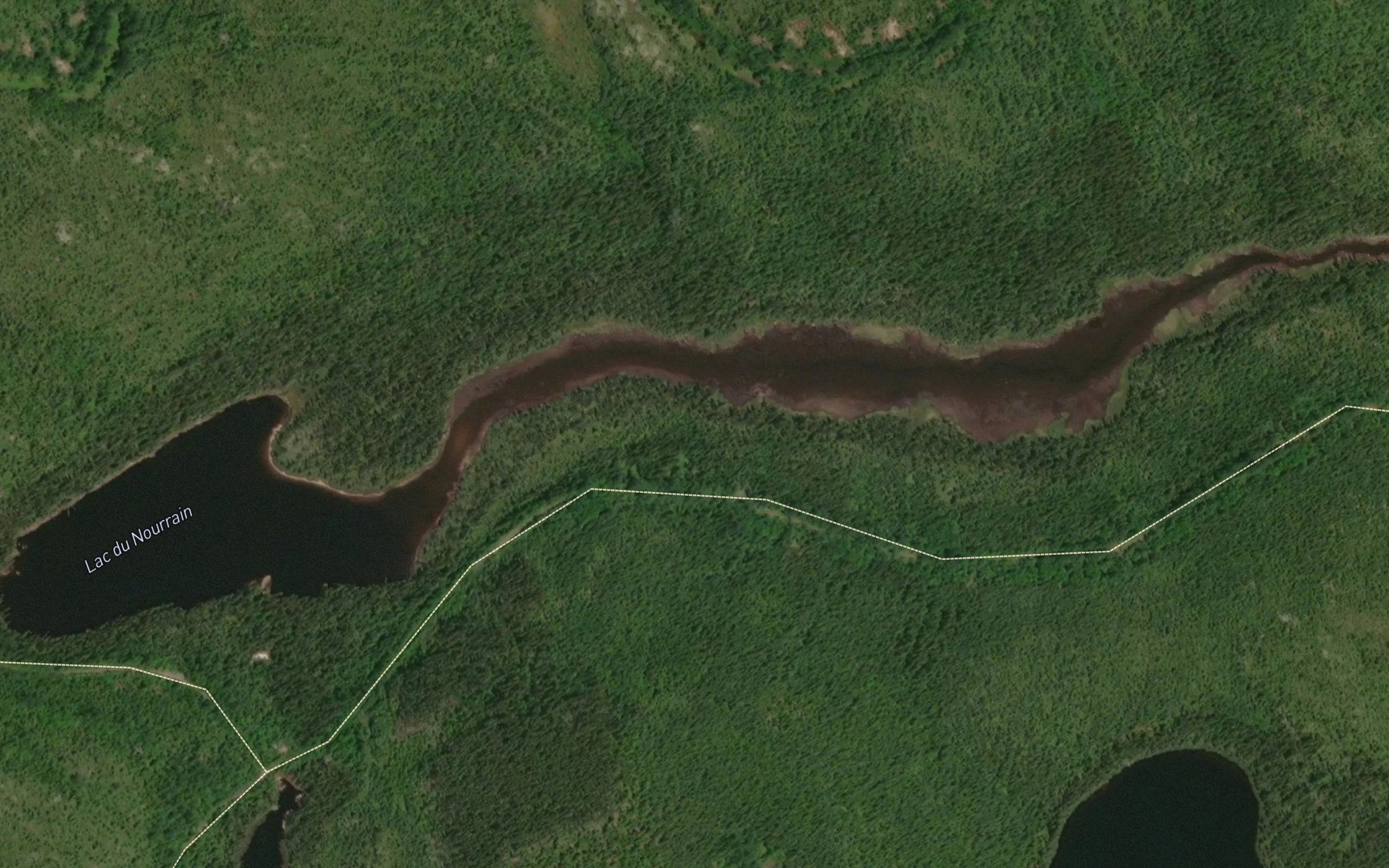 Satellite map of the Lac du Nourrain