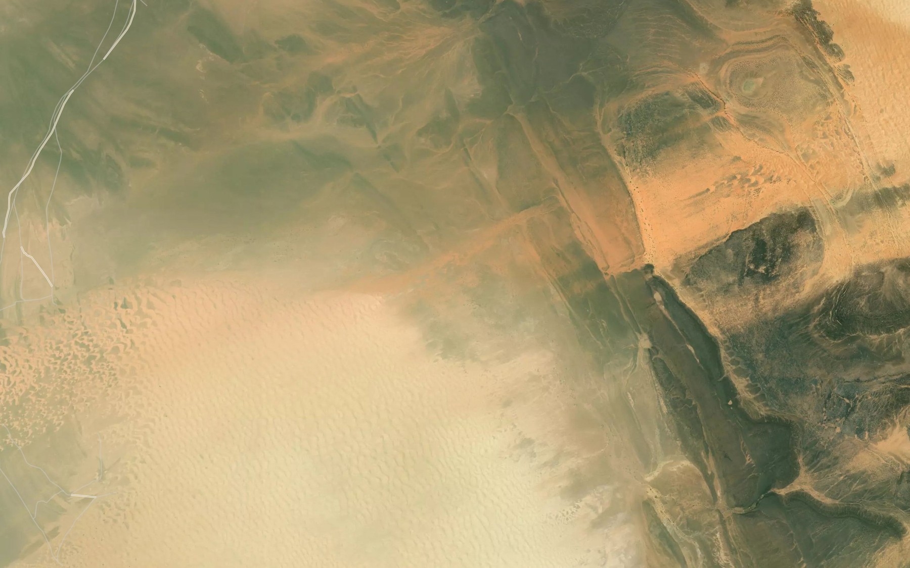 Satellite map of the Oued el `Abid