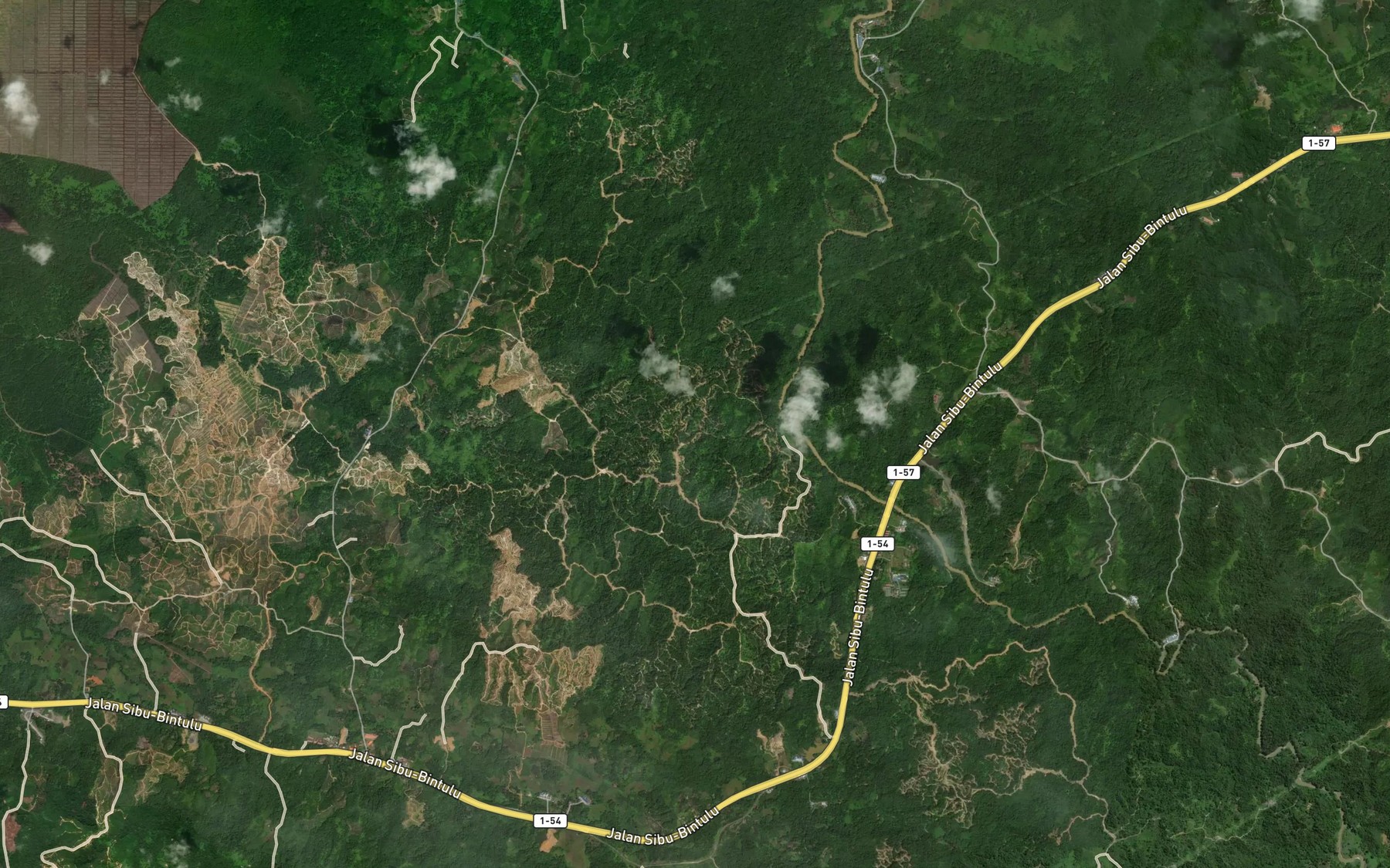 Satellite map of the Sungai Rogin