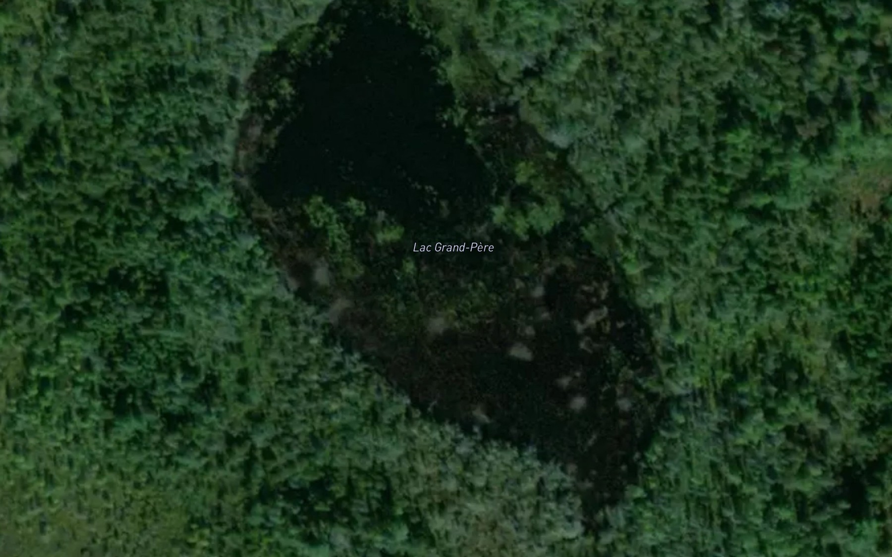 Satellite map of the Lac Grand-Pere