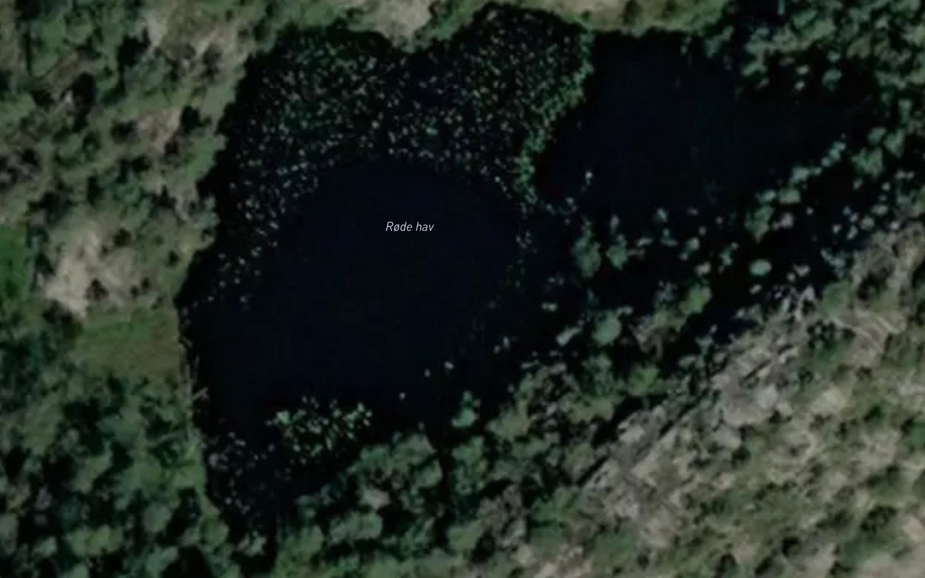 Satellite map of the Rode hav