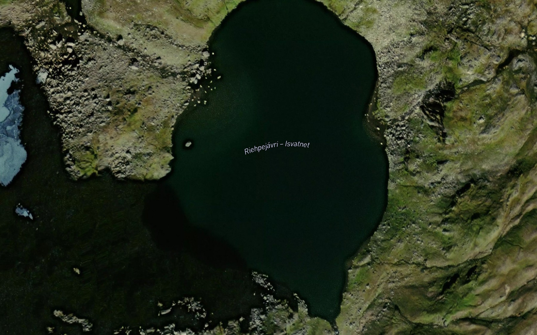 Satellite map of the Rieppejavri