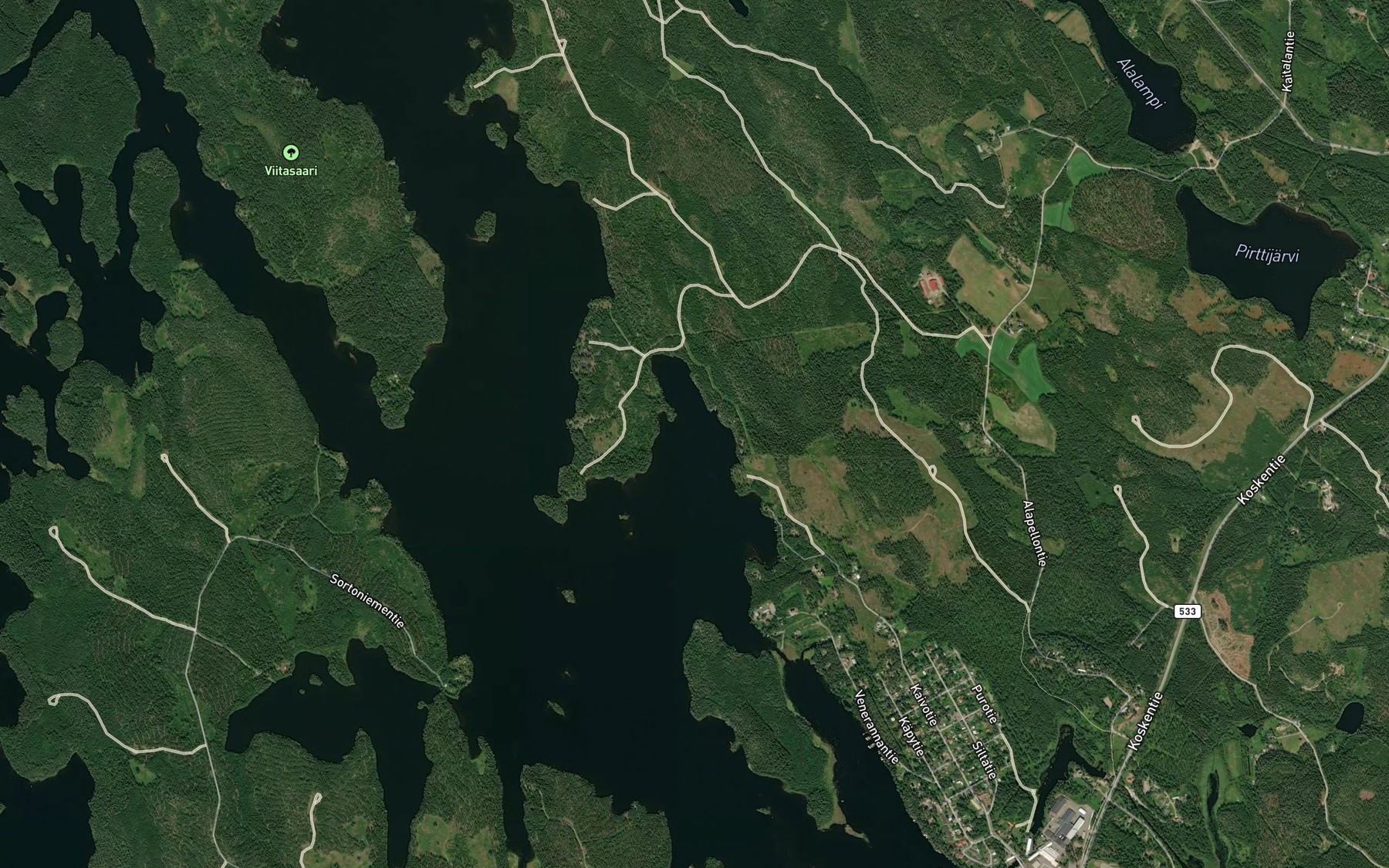 Satellite map of the Ollinlahti
