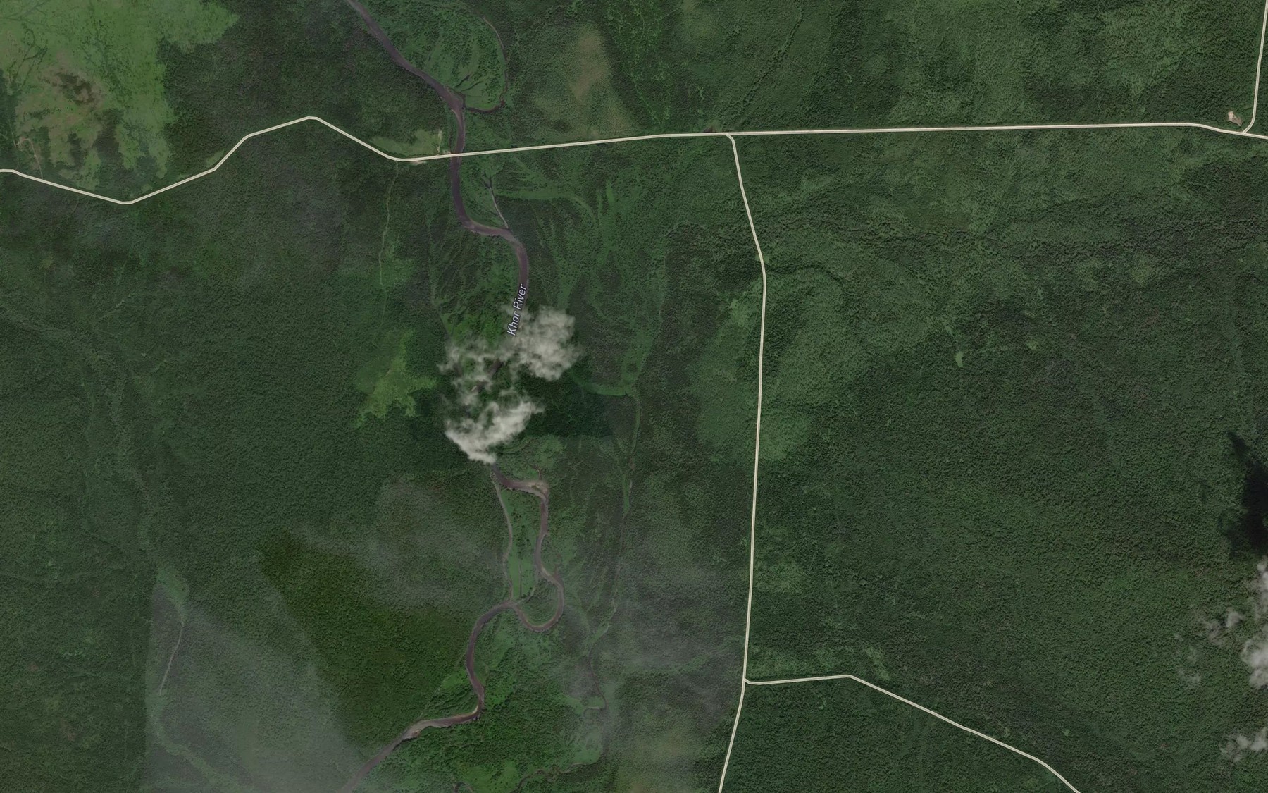 Satellite map of the Dzhambusikti-Biosani