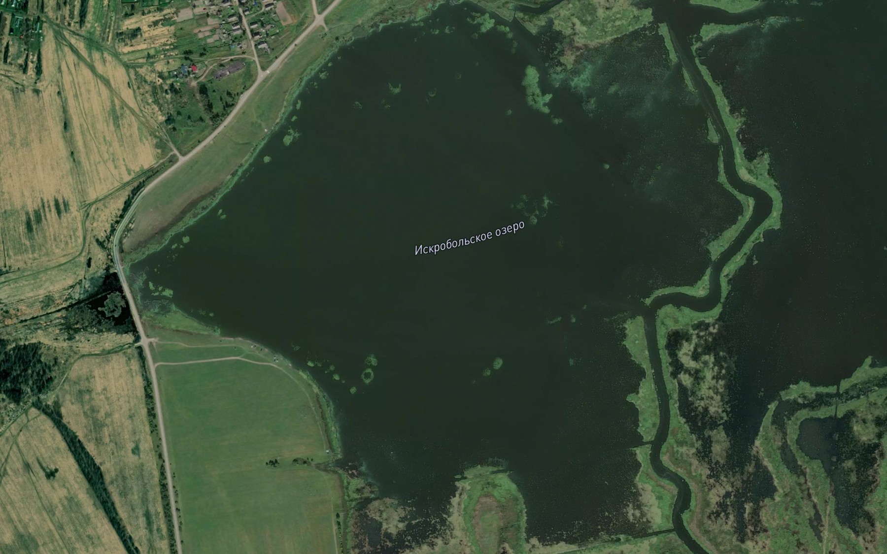 Satellite map of the Ozero Iskrobol'skoye