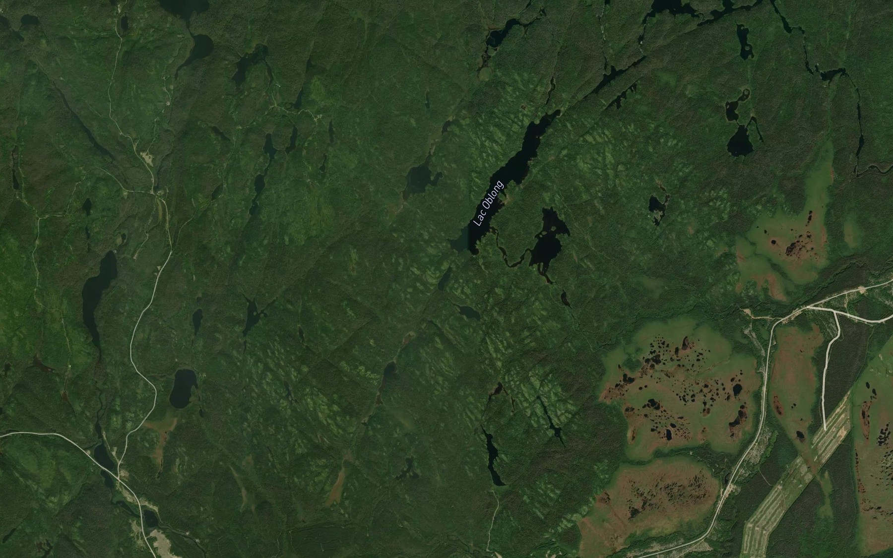 Satellite map of the Lac de la Lame