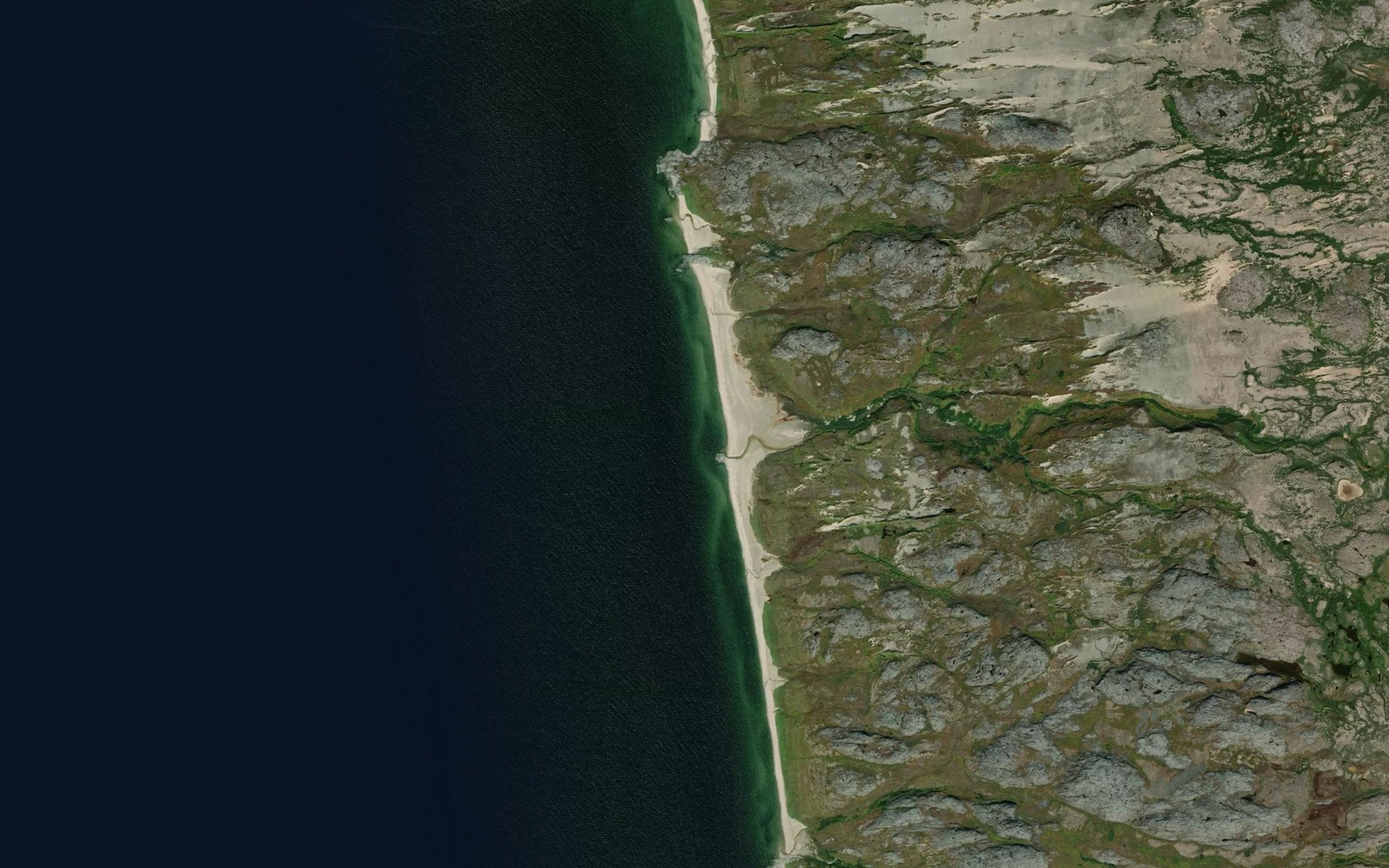 Satellite map of the Chenal Nastapoka