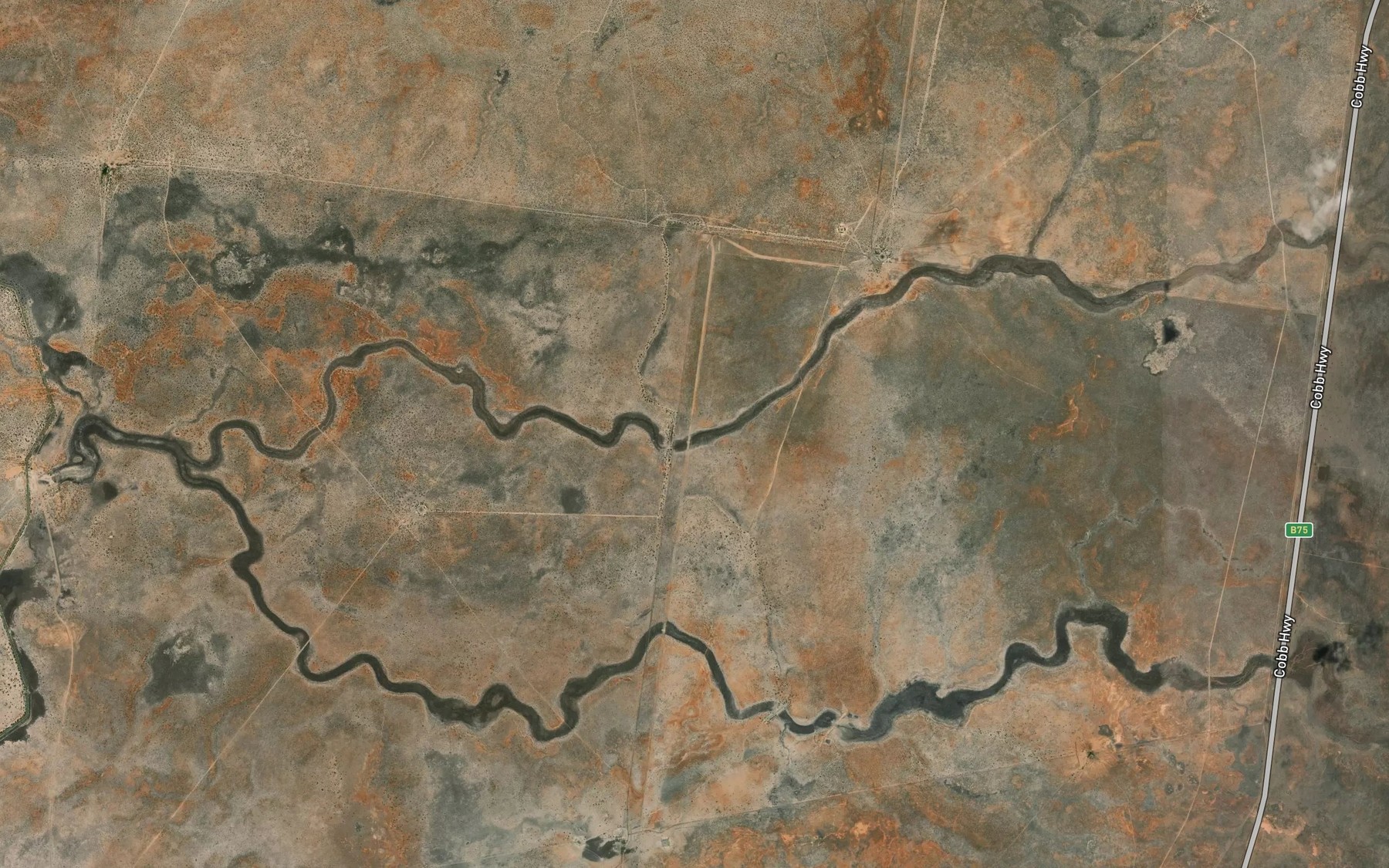 Satellite map of the Telegraph Creek